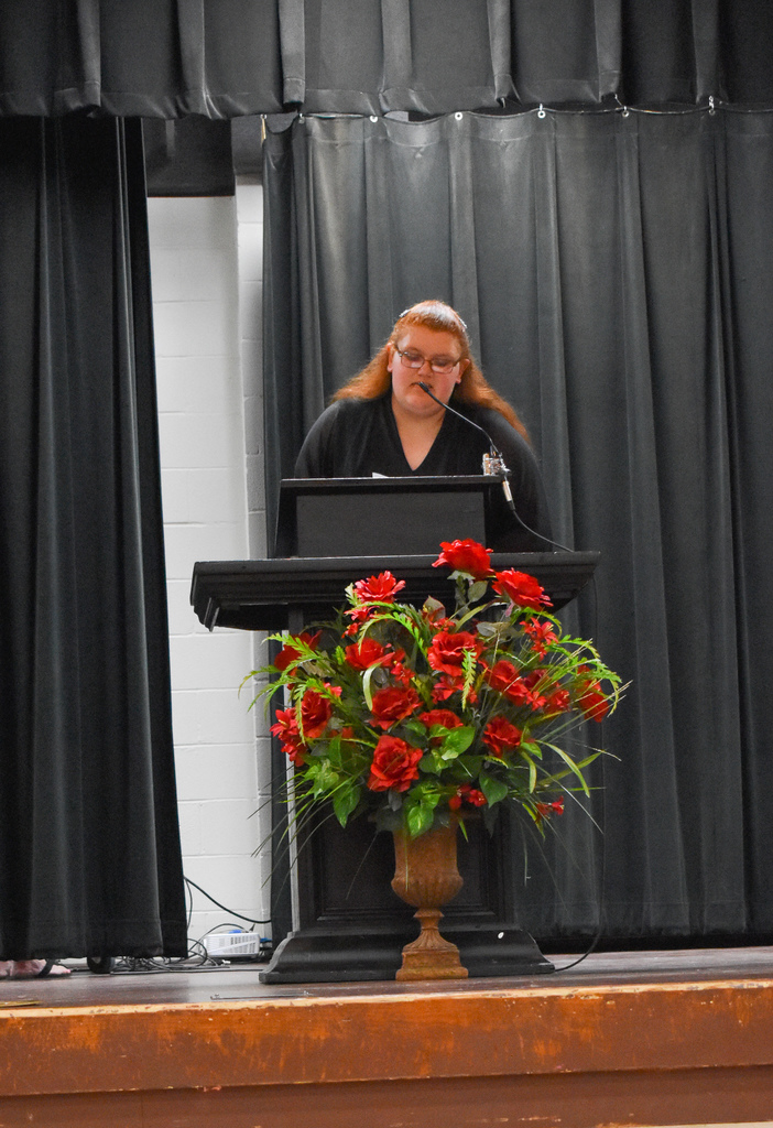 Kathryn gives Benediction