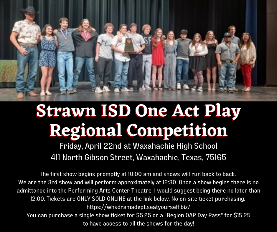 Regional Competition One Act Play Info