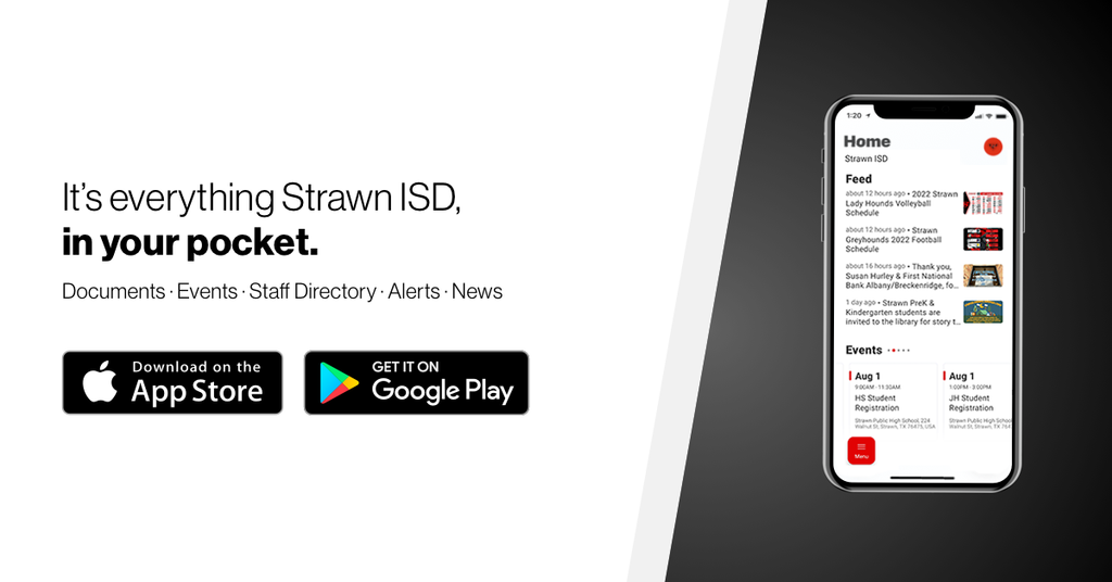 Strawn ISD App available for Apple & Android