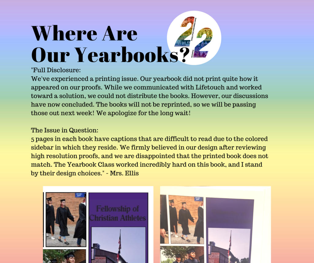 Yearbook Distribution - Aug. 16-19