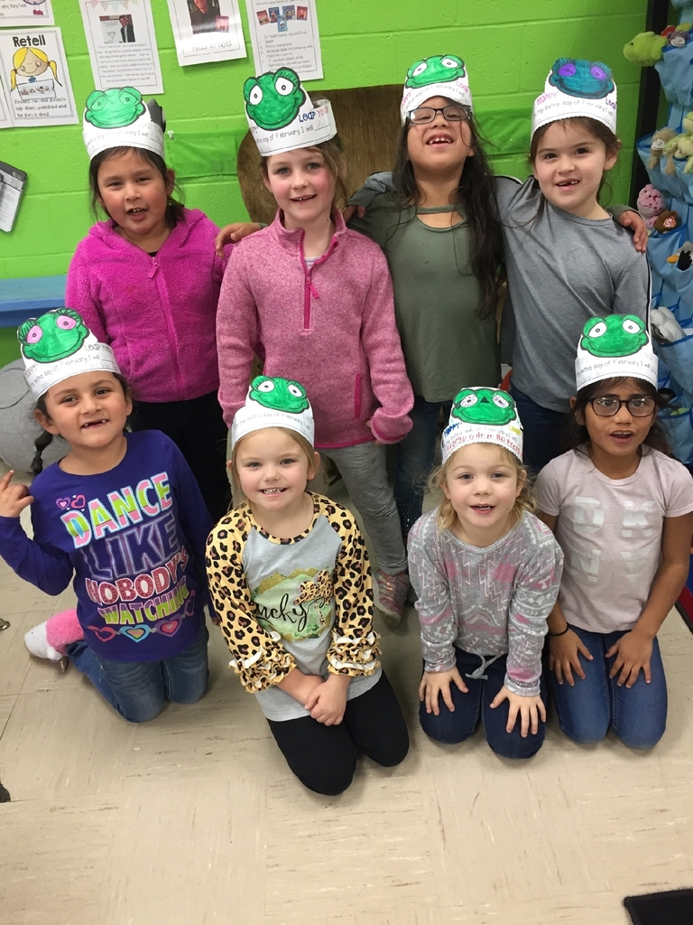 Happy Leap Year from our Kindergarten frogs!